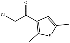 2-CHLORO-1-(2,5-DIMETHYLTHIEN-3-YL)ETHANONE Structure