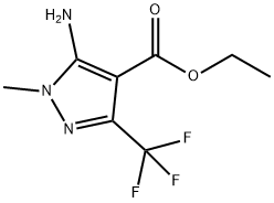 Ethyl 5-amino-1-methyl-3-(trifluoromethyl)-1H-pyrazole-4-carboxylate Structure