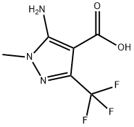 1H-Pyrazole-4-carboxylicacid,5-amino-1-methyl-3-(trifluoromethyl)-(9CI) 구조식 이미지