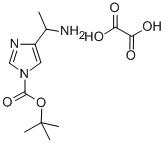 4-(1-AMINO-ETHYL)-IMIDAZOLE-1-CARBOXYLIC ACID TERT-BUTYL ESTER Structure