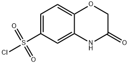 3-OXO-3,4-DIHYDRO-2H-1,4-BENZOXAZINE-6-SULFONYL CHLORIDE 구조식 이미지