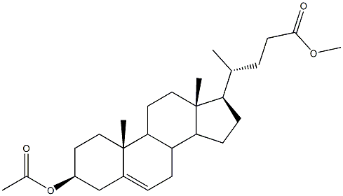 3β-아세톡시콜라-5-엔-24-오산메틸에스테르 구조식 이미지