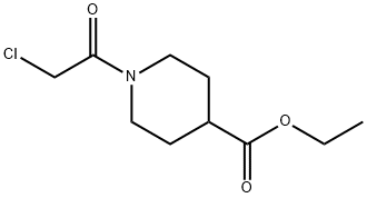 ETHYL 1-(2-CHLOROACETYL)-4-PIPERIDINECARBOXYLATE Structure
