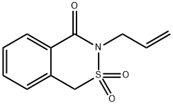 3-Allyl-3,4-dihydro-4-oxo-1H-2,3-benzothiazine 2,2-dioxide Structure