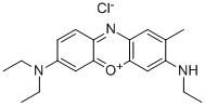 7-(디에틸아미노)-3-(에틸아미노)-2-메틸페녹사진-5-이움클로라이드 구조식 이미지