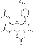 4'-포밀페닐2,3,4,6-테트라-O-아세틸-베타-D-글루코피라노사이드 구조식 이미지