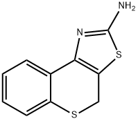 4H-티오크로메노[4,3-d]티아졸-2-일아민 구조식 이미지