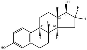 17BETA-ESTRADIOL-16,16-D2 구조식 이미지