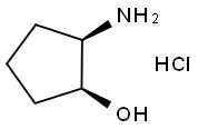 CIS-2-AMINO-CYCLOPENTANOL HYDROCHLORIDE Structure