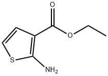Ethyl 2-aminothiophene-3-carboxylate 구조식 이미지