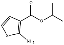 이소프로필2-아미노티오펜-3-카르복실레이트(SALTDATA:FREE) 구조식 이미지