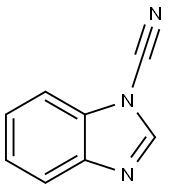 1H-벤지미다졸-1-카르보니트릴(9CI) 구조식 이미지