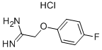 2-(4-FLUOROPHENOXY)-1-IMINO-1-ETHANAMINIUM CHLORIDE Structure