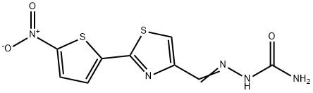 [[2-(5-nitrothiophen-2-yl)-1,3-thiazol-4-yl]methylideneamino]urea 구조식 이미지