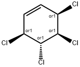 (3alpha,4alpha,5beta,6alpha)-3,4,5,6-Tetrachlorocyclohexene 구조식 이미지