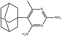 2,4-diamino-5-adamantyl-6-methylpyrimidine Structure