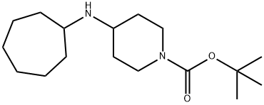1-BOC-4-사이클로헵틸아미노-피페리딘 구조식 이미지