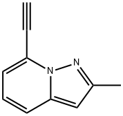 피라졸로[1,5-a]피리딘,7-에티닐-2-메틸- 구조식 이미지
