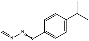 Benzaldehyde, 4-(1-methylethyl)-, methylenehydrazone (9CI) Structure