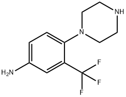 4-(1-피페라지닐)-3-트리플루오로메틸벤젠아민 구조식 이미지