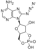 8-AZIDOADENOSINE 3':5'-CYCLIC MONOPHOSPHATE Structure