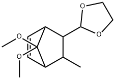 1,3-Dioxolane, 2-(7,7-dimethoxy-3-methyl-bicyclo(2.2.1)hept-5-en-2-yl) - 구조식 이미지