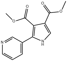 1H-Pyrrole-3,4-dicarboxylicacid,2-(3-pyridinyl)-,dimethylester(9CI) 구조식 이미지