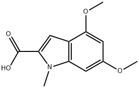 4,6-DIMETHOXY-1-METHYL-1H-INDOLE-2-CARBOXYLIC ACID Structure