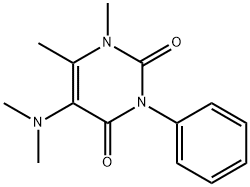 5-(Dimethylamino)-1,6-dimethyl-3-phenylpyrimidine-2,4(1H,3H)-dione 구조식 이미지