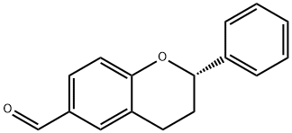 2H-1-Benzopyran-6-carboxaldehyde,3,4-dihydro-2-phenyl-,(2S)-(9CI) 구조식 이미지