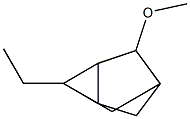 Trixyclo[2.2.1.02.6]heptane, 1-ethyl-3-methoxy 구조식 이미지