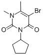 5-Bromo-3-cyclopentyl-1,6-dimethylpyrimidine-2,4(1H,3H)-dione Structure