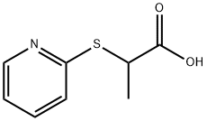 2-(PYRIDIN-2-YLTHIO)PROPANOIC ACID Structure