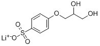 lithium 4-(2,3-dihydroxypropoxy)benzenesulphonate Structure