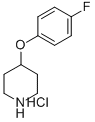 4-(4-FLUORO-PHENOXY)-PIPERIDINE HYDROCHLORIDE 구조식 이미지