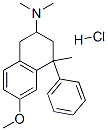 6-메톡시-N,N,4-트리메틸-4-페닐-테트랄린-2-아민염산염 구조식 이미지