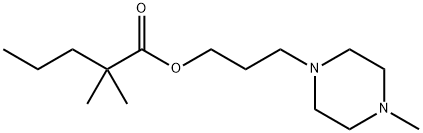 2,2-디메틸발레르산3-(4-메틸-1-피페라지닐)프로필에스테르 구조식 이미지