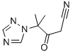 4-METHYL-3-OXO-4-(1H-1,2,4-TRIAZOL-1-YL)PENTANENITRILE Structure