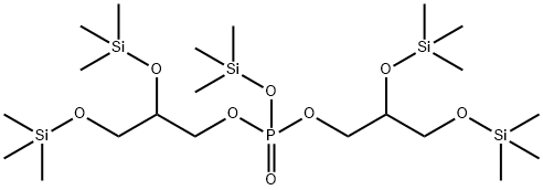 Phosphoric acid bis[2,3-bis[(trimethylsilyl)oxy]propyl](trimethylsilyl) ester Structure