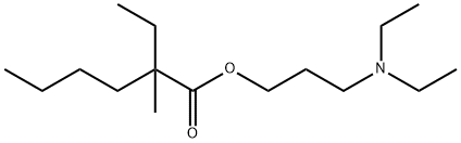 2-에틸-2-메틸헥산산3-(디에틸아미노)프로필에스테르 구조식 이미지