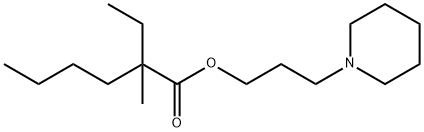 2-에틸-2-메틸헥산산3-피페리디노프로필에스테르 구조식 이미지
