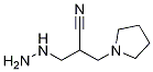 a-(hydrazinylMethyl)-1-Pyrrolidinepropanenitrile 구조식 이미지