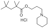 3-피페리디노프로필2,2,4,4-테트라메틸발레레이트염산염 구조식 이미지