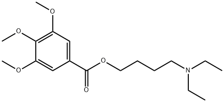 3,4,5-Trimethoxybenzoic acid 4-(diethylamino)butyl ester Structure