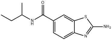 2-아미노-벤조티아졸-6-카르복실산SEC-부틸아미드 구조식 이미지