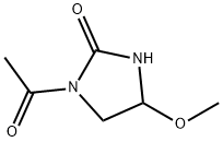 2-Imidazolidinone, 1-acetyl-4-methoxy- (9CI) Structure