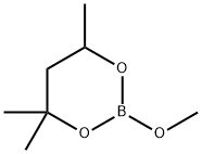 2-메톡시-4,4,6-트리메틸-1,3,2-디옥사보리난 구조식 이미지