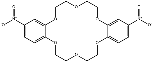 cis-4,4'-Dinitrodibenzo-18-crown-6 Structure