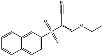3-에톡시-2-(2-나프틸설포닐)아크릴로니트릴 구조식 이미지