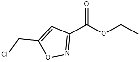 ethyl 5-(chloromethyl)-3-isoxazolecarboxylate Structure
